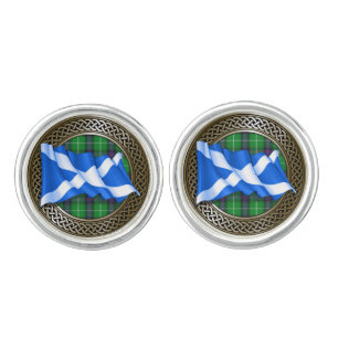 Clan MacDonald Tartan & Flag Cufflinks