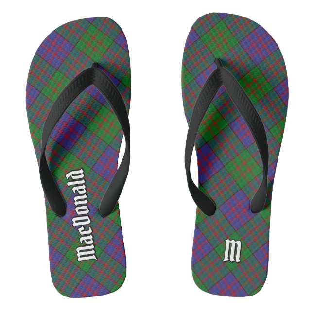 Clan MacDonald Tartan Flip Flops (Footbed)