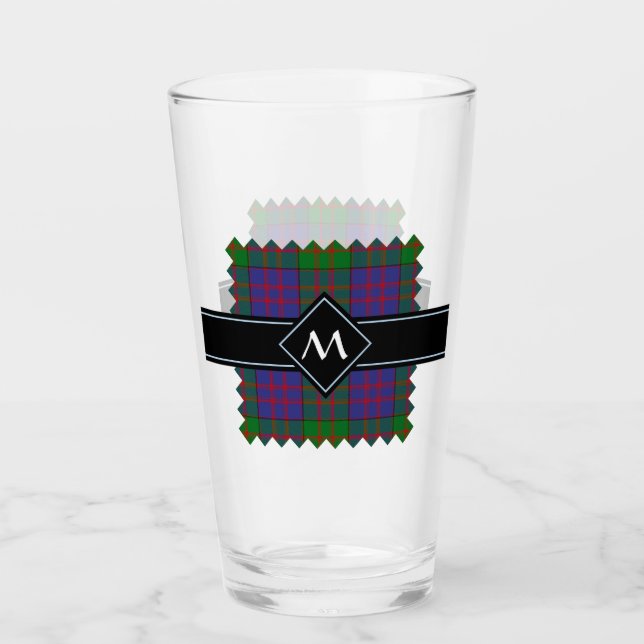 Clan MacDonald Tartan Glass (Front)