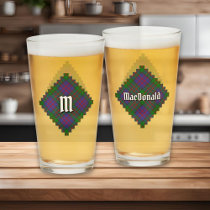 Clan MacDonald Tartan Glass