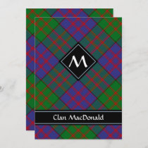 Clan MacDonald Tartan Invitation