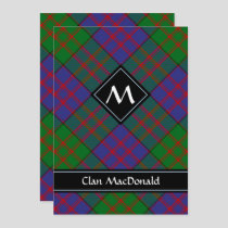 Clan MacDonald Tartan Invitation