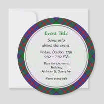 Clan MacDonald Tartan Invitation