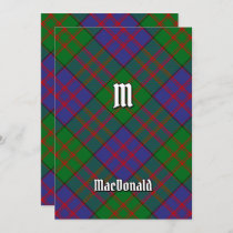 Clan MacDonald Tartan Invitation