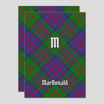 Clan MacDonald Tartan Invitation