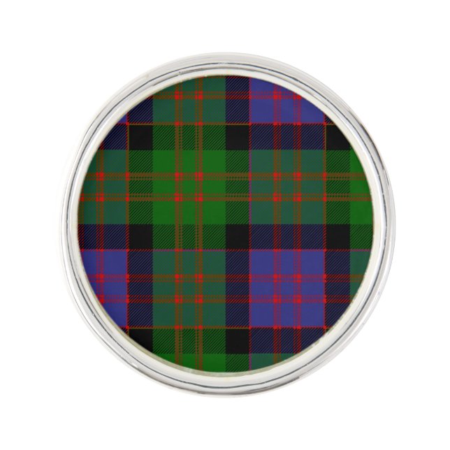 Clan MacDonald Tartan Lapel Pin (Front)