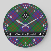 Clan MacDonald Tartan Large Clock