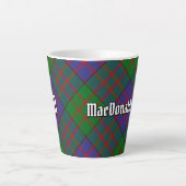 Clan MacDonald Tartan Latte Mug (Front)