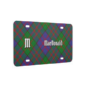 Clan MacDonald Tartan License Plate (Right)