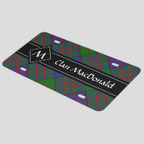 Clan MacDonald Tartan License Plate