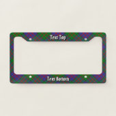 Clan MacDonald Tartan License Plate Frame (Front)