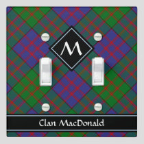 Clan MacDonald Tartan Light Switch Cover