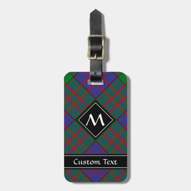 Clan MacDonald Tartan Luggage Tag (Front Vertical)