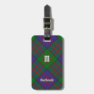 Clan MacDonald Tartan Luggage Tag