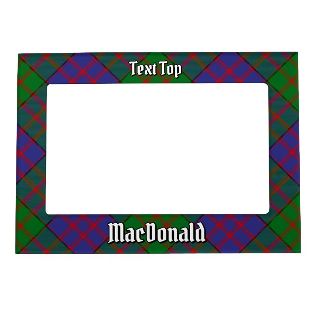 Clan MacDonald Tartan Magnetic Frame (Front)