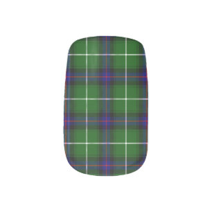 Clan MacDonald Tartan Minx Nail Art