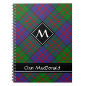 Clan MacDonald Tartan Notebook (Front)