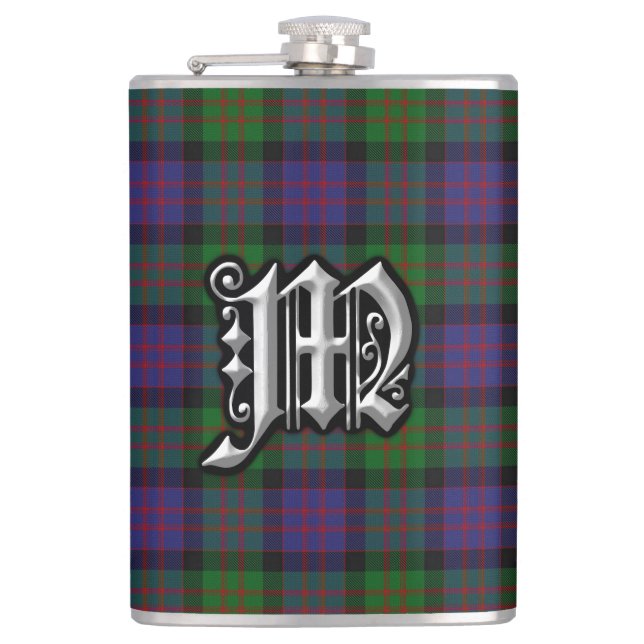 Clan MacDonald Tartan Old Scotland Flask (Front)