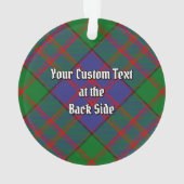 Clan MacDonald Tartan Ornament (Back)