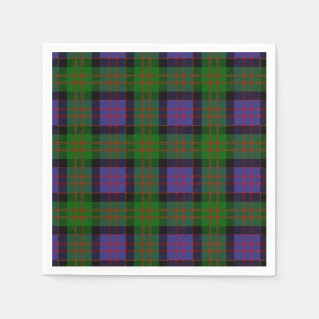 Clan MacDonald Tartan Paper Napkins (Front)