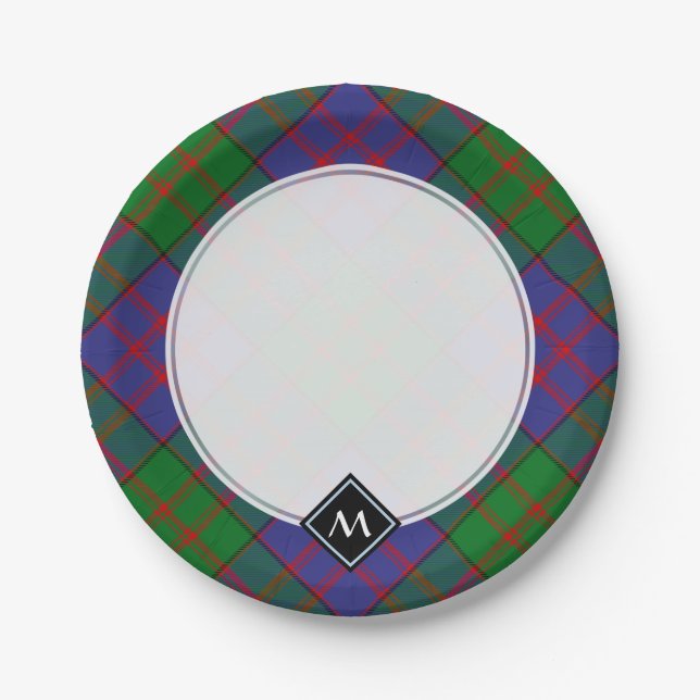 Clan MacDonald Tartan Paper Plates (Front)