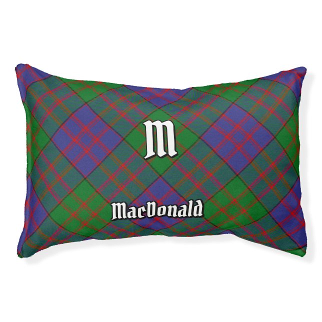 Clan MacDonald Tartan Pet Bed (Front)