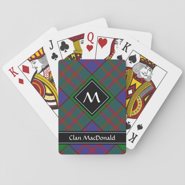 Clan MacDonald Tartan Playing Cards (Back)