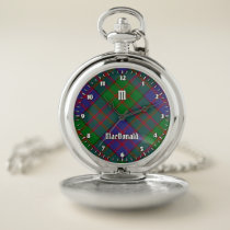 Clan MacDonald Tartan Pocket Watch