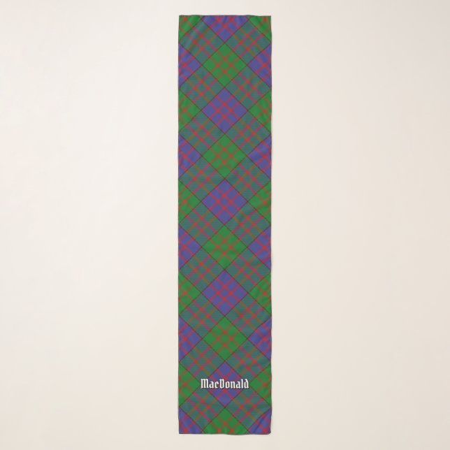 Clan MacDonald Tartan Scarf (Front)