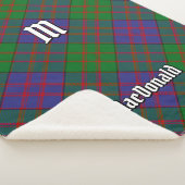 Clan MacDonald Tartan Sherpa Blanket (3/4)