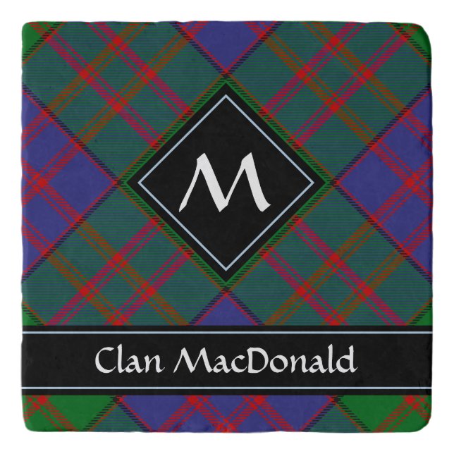 Clan MacDonald Tartan Trivet (Front)