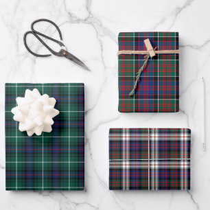 Clan MacDonald Tartan Variations Wrapping Paper Sheets