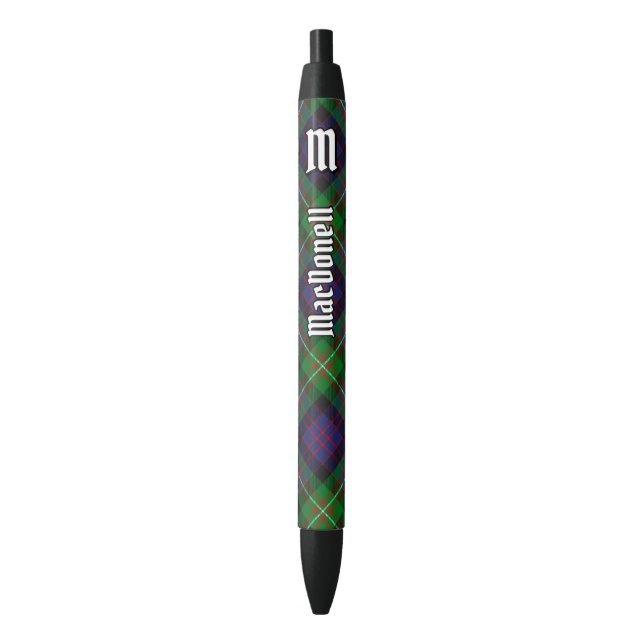 Clan MacDonell of Glengarry Tartan Pen (Front Vertical)