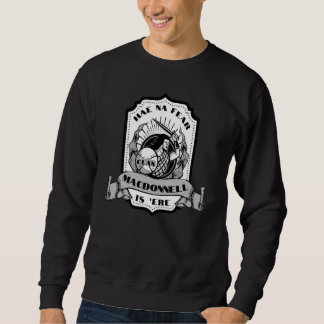 Clan MacDonnell Swordsman Scottish Badge Highland Sweatshirt