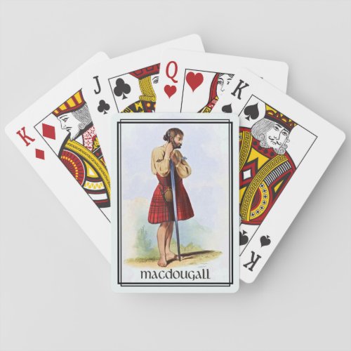 Clan MacDougall Classic Scotland Bicycle Deck Poker Cards