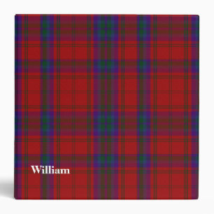 Clan MacDougall Custom Tartan Plaid Binder