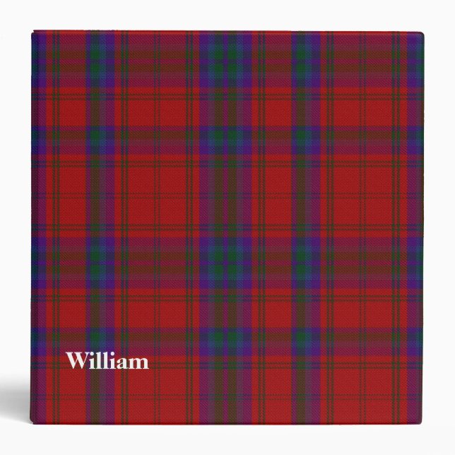 Clan MacDougall Custom Tartan Plaid Binder (Front)