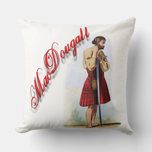 Clan MacDougall Scottish Dream Pillow (Front)