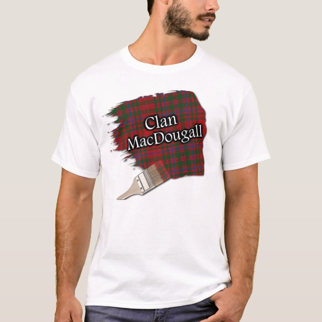 Clan MacDougall Scottish Tartan Paint Shirt (Front)