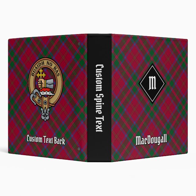 Clan MacDougall Tartan 3 Ring Binder (Background)