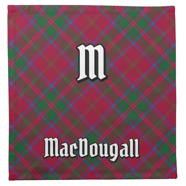 Clan MacDougall Tartan Cloth Napkin (Front)