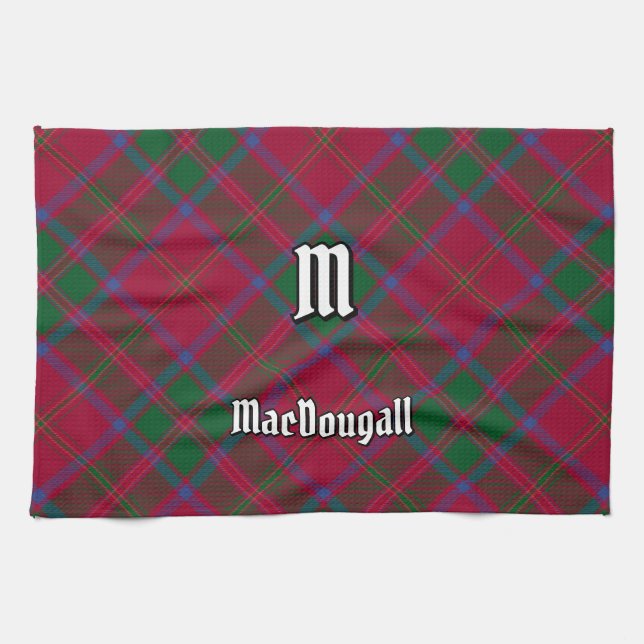 Clan MacDougall Tartan Kitchen Towel (Horizontal)