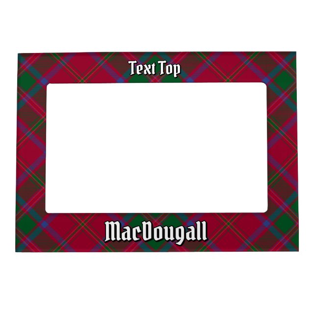 Clan MacDougall Tartan Magnetic Frame (Front)