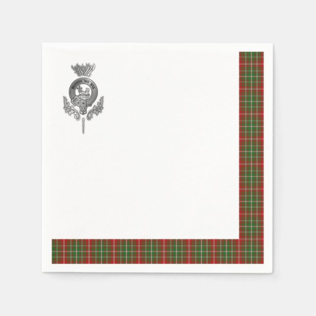 Clan MacDougall Tartan Napkins (Front)
