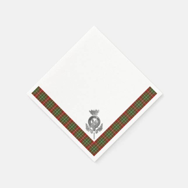 Clan MacDougall Tartan Napkins (Corner)