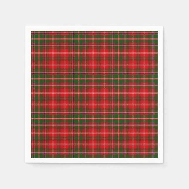 Clan MacDougall Tartan Paper Napkins (Front)