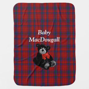 Clan MacDougall Tartan Plaid Baby Blanket