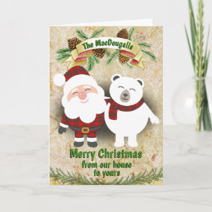 Clan MacDougall Tartan Plaid Christmas Holiday Card