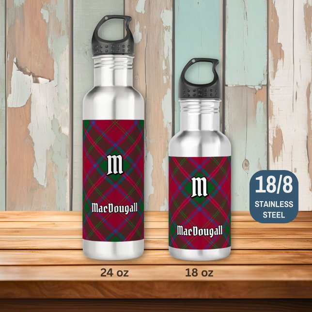 Clan MacDougall Tartan Stainless Steel Water Bottle (Creator Uploaded)