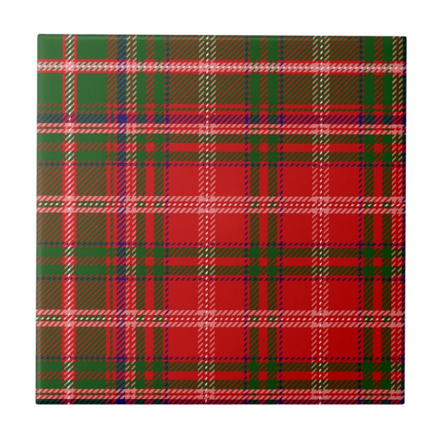 Clan MacDougall Tartan Tile (Front)
